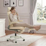 Foldable Ergonomic Office Chair, Compact Folding Chair with Lumbar Support, Foam Seat Cushion, Foldable - Image 8
