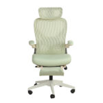 Foldable Ergonomic Office Chair, Compact Folding Chair with Lumbar Support, Foam Seat Cushion, Foldable