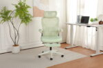 Foldable Ergonomic Office Chair, Compact Folding Chair with Lumbar Support, Foam Seat Cushion, Foldable - Image 19