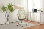 Foldable Ergonomic Office Chair, Compact Folding Chair with Lumbar Support, Foam Seat Cushion, Foldable - Image 20