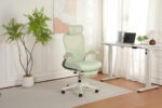 Foldable Ergonomic Office Chair, Compact Folding Chair with Lumbar Support, Foam Seat Cushion, Foldable - Image 21