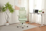 Foldable Ergonomic Office Chair, Compact Folding Chair with Lumbar Support, Foam Seat Cushion, Foldable - Image 22