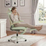 Foldable Ergonomic Office Chair, Compact Folding Chair with Lumbar Support, Foam Seat Cushion, Foldable - Image 4