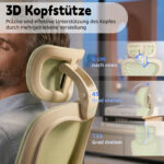 Foldable Ergonomic Office Chair, Compact Folding Chair with Lumbar Support, Foam Seat Cushion, Foldable - Image 6
