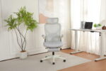 Foldable Ergonomic Office Chair, Compact Folding Chair with Lumbar Support, Foam Seat Cushion, Foldable - Image 11