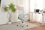 Foldable Ergonomic Office Chair, Compact Folding Chair with Lumbar Support, Foam Seat Cushion, Foldable - Image 13