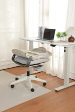 Foldable Ergonomic Office Chair, Compact Folding Chair with Lumbar Support, Foam Seat Cushion, Foldable - Image 17