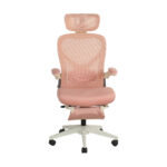 Foldable Ergonomic Office Chair, Compact Folding Chair with Lumbar Support, Foam Seat Cushion, Foldable