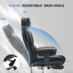Office Chair with Foot Rest and Waist Lumber Support, Ergonomic Gaming Chair with Adjustable Height - Image 4
