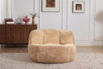 Oversized Bean Bag Chairs,Multicolor Faux Fur Couch Filled with Shredded Sponge,Large Lounger Sofa F - Image 19