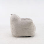 Beanbagová židle s drcenou houbovou výplní, Faux fur beanbagová pohovka s opěrkami rukou, do obývacího pokoje, B - Obrázek 11