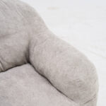 Beanbagová židle s drcenou houbovou výplní, Faux fur beanbagová pohovka s opěrkami rukou, do obývacího pokoje, B - Obrázek 12