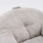 Beanbagová židle s drcenou houbovou výplní, Faux fur beanbagová pohovka s opěrkami rukou, do obývacího pokoje, B - Obrázek 13