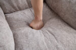 Beanbagová židle s drcenou houbovou výplní, Faux fur beanbagová pohovka s opěrkami rukou, do obývacího pokoje, B - Obrázek 27