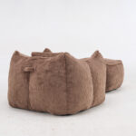 Giant Bean Bag Chair for Adults &Kids Faux Fur Bean Bag Sofa Chairs with Pillow &Ottoman, Comfy Read - Image 18