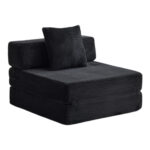 Floor Couch,Compression Sofa,Convertible Floor Sofa Bed-with Pillow Back Support Armrest,Comfy Singl - Image 10