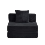Floor Couch,Compression Sofa,Convertible Floor Sofa Bed-with Pillow Back Support Armrest,Comfy Singl - Image 16