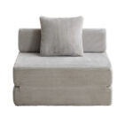 Floor Couch,Compression Sofa,Convertible Floor Sofa Bed-with Pillow Back Support Armrest,Comfy Singl - Image 9