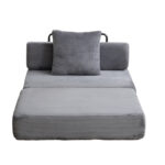 Floor Couch,Compression Sofa,Convertible Floor Sofa Bed-with Pillow Back Support Armrest,Comfy Singl - Image 10