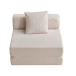 Floor Couch,Compression Sofa,Convertible Floor Sofa Bed-with Pillow Back Support Armrest,Comfy Singl - Image 11