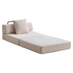 Floor Couch,Compression Sofa,Convertible Floor Sofa Bed-with Pillow Back Support Armrest,Comfy Singl - Image 14