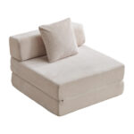 Floor Couch,Compression Sofa,Convertible Floor Sofa Bed-with Pillow Back Support Armrest,Comfy Singl - Image 15