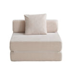 Floor Couch,Compression Sofa,Convertible Floor Sofa Bed-with Pillow Back Support Armrest,Comfy Singl - Image 9