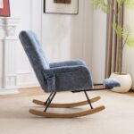 Rocking Chair Nursery with Airbag, Comfy Nursery Rocking Reading Chair Indoor, Cozy Upholstered Glid - Image 18
