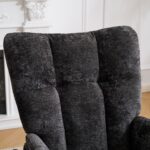Rocking Chair Nursery with Airbag, Comfy Nursery Rocking Reading Chair Indoor, Cozy Upholstered Glid - Image 17