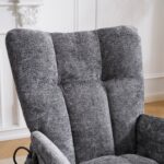 Rocking Chair Nursery with Airbag, Comfy Nursery Rocking Reading Chair Indoor, Cozy Upholstered Glid - Image 11