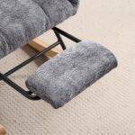 Rocking Chair Nursery with Airbag, Comfy Nursery Rocking Reading Chair Indoor, Cozy Upholstered Glid - Image 20