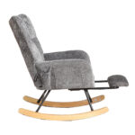 Rocking Chair Nursery with Airbag, Comfy Nursery Rocking Reading Chair Indoor, Cozy Upholstered Glid - Image 24