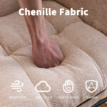 Rocking Chair Nursery with Airbag, Comfy Nursery Rocking Reading Chair Indoor, Cozy Upholstered Glid - Image 4