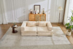 Compression Sofa,Convertible Floor Sofa Bed with Fixed-Shape Frame, Loveseats Boneless Modular Secti - Image 14