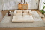 Compression Sofa,Convertible Floor Sofa Bed with Fixed-Shape Frame, Loveseats Boneless Modular Secti - Image 15