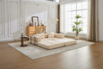Compression Sofa,Convertible Floor Sofa Bed with Fixed-Shape Frame, Loveseats Boneless Modular Secti - Image 17