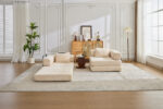 Compression Sofa,Convertible Floor Sofa Bed with Fixed-Shape Frame, Loveseats Boneless Modular Secti - Image 18