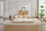 Compression Sofa,Convertible Floor Sofa Bed with Fixed-Shape Frame, Loveseats Boneless Modular Secti - Image 20