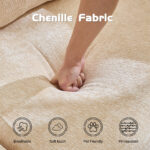 Compression Sofa,Convertible Floor Sofa Bed with Fixed-Shape Frame, Loveseats Boneless Modular Secti - Image 4