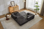 Compression Sofa,Convertible Floor Sofa Bed with Fixed-Shape Frame, Loveseats Boneless Modular Secti - Image 12