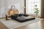 Compression Sofa,Convertible Floor Sofa Bed with Fixed-Shape Frame, Loveseats Boneless Modular Secti - Image 14