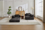 Compression Sofa,Convertible Floor Sofa Bed with Fixed-Shape Frame, Loveseats Boneless Modular Secti - Image 16