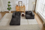 Compression Sofa,Convertible Floor Sofa Bed with Fixed-Shape Frame, Loveseats Boneless Modular Secti - Image 17