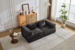 Compression Sofa,Convertible Floor Sofa Bed with Fixed-Shape Frame, Loveseats Boneless Modular Secti - Image 20