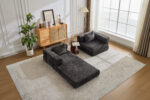 Compression Sofa,Convertible Floor Sofa Bed with Fixed-Shape Frame, Loveseats Boneless Modular Secti - Image 22