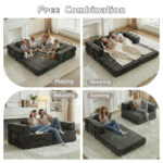 Compression Sofa,Convertible Floor Sofa Bed with Fixed-Shape Frame, Loveseats Boneless Modular Secti - Image 7