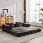 Compression Sofa,Convertible Floor Sofa Bed with Fixed-Shape Frame, Loveseats Boneless Modular Secti - Image 9