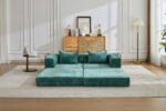 Compression Sofa,Convertible Floor Sofa Bed with Fixed-Shape Frame, Loveseats Boneless Modular Secti - Image 11