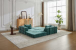 Compression Sofa,Convertible Floor Sofa Bed with Fixed-Shape Frame, Loveseats Boneless Modular Secti - Image 13