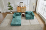 Compression Sofa,Convertible Floor Sofa Bed with Fixed-Shape Frame, Loveseats Boneless Modular Secti - Image 15